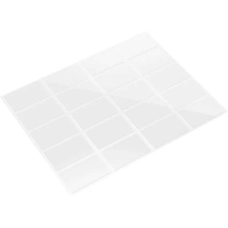 FISCHER GOW montážny pásik 20 kusov, biely, 22 x 36 mm, samolepiaci