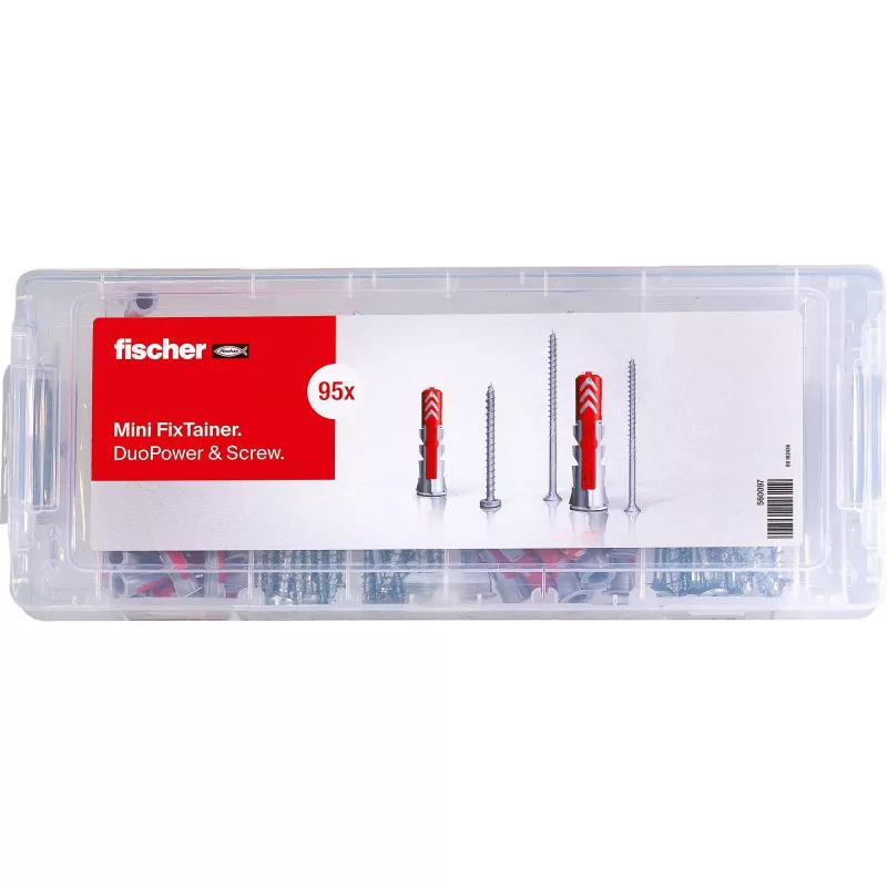 fischer Mini FixTainer - DuoPower sada hmoždiniek a skrutiek Ø 4,5/5/6/8 mm 30/40/50/60 (560097)