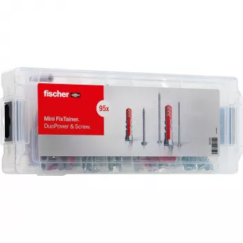 fischer Mini FixTainer - DuoPower sada hmoždiniek a skrutiek Ø 4,5/5/6/8 mm 30/40/50/60 (560097)