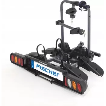Fischer ProlineEvo 2 zadný nosič pre 2 bicykle, 60 kg, sklápací, LED osvetlenie