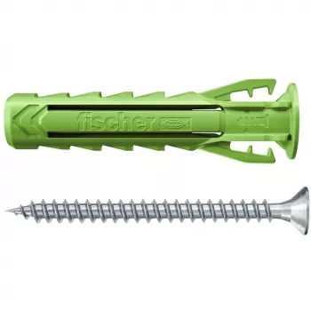 Fischer SX Plus Green 8x40 S K rozperná hmoždinka so skrutkou, 10 ks (567864)