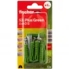Fischer SX Plus Green 8x40 S K rozperná hmoždinka so skrutkou, 10 ks (567864)