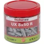 Fischer univerzálna hmoždinka UX 8x50 R s lemom - 75 kusov v boxe 531026