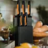 Fiskars Functional Form 6-dielna sada s blokom na nože s 5 nožmi