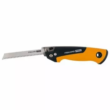 Fiskars Pro Compact skladacia píla, 160 mm čepeľ, dva čepele, SoftGrip rukoväť, bezpečnostná poistka
