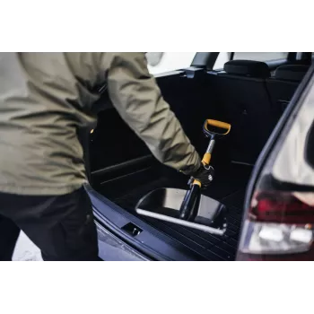 Fiskars X-series teleskopická autolopata na sneh (čierna/oranžová)