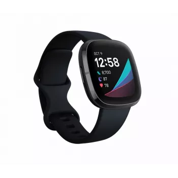Fitbit Sense grafitová nerezová oceľ carbon black