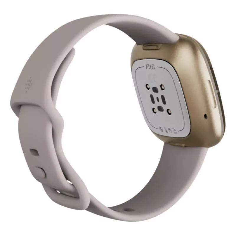 Fitbit Sense Lunar Soft Gold nerezová oceľ biela
