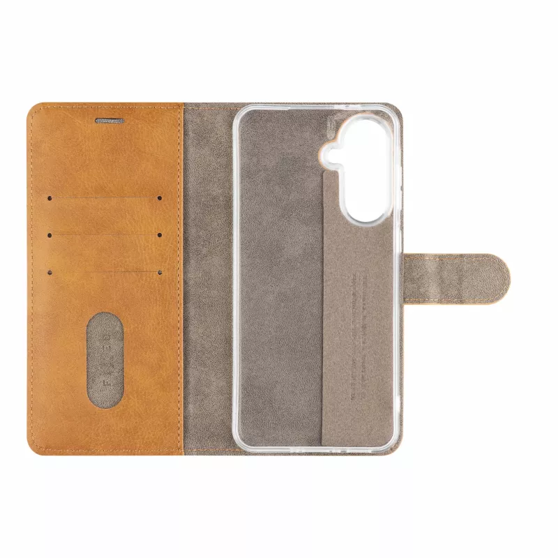 Fixed Opus Book Case pre Samsung Galaxy A37 5G, umelá koža, hnedá