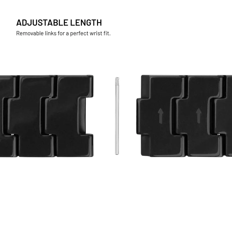FIXED Resin Strap pre Apple Watch 44/45/46/49, Carbon Black