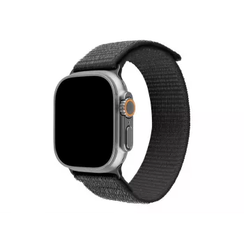 FIXED Sporty nylonový remienok pre Apple Watch Ultra 49mm – tmavosivý (160-210 mm)