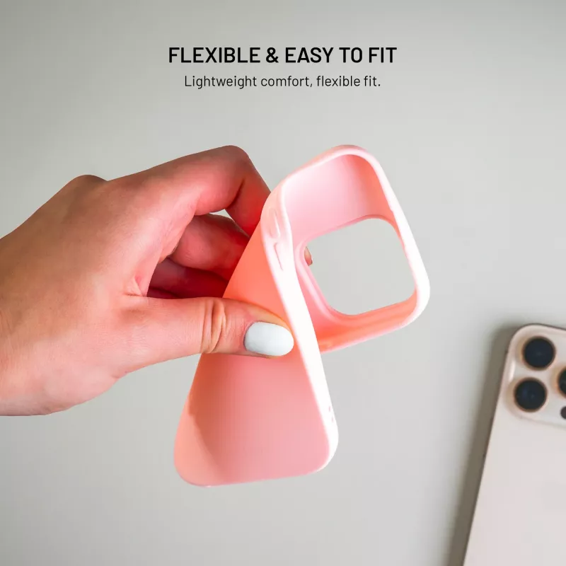 Fixed Story zadný kryt pre Xiaomi 17 pogumovaný ružový