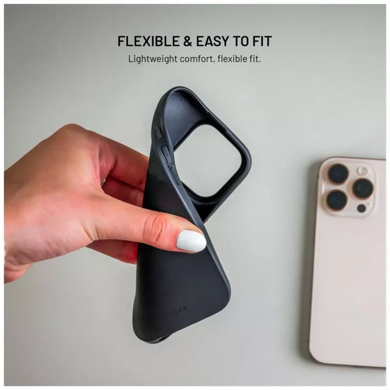 Fixed Story zadný kryt pre Xiaomi Redmi Note 15 Pro+ 5G, pogumovaný, čierny
