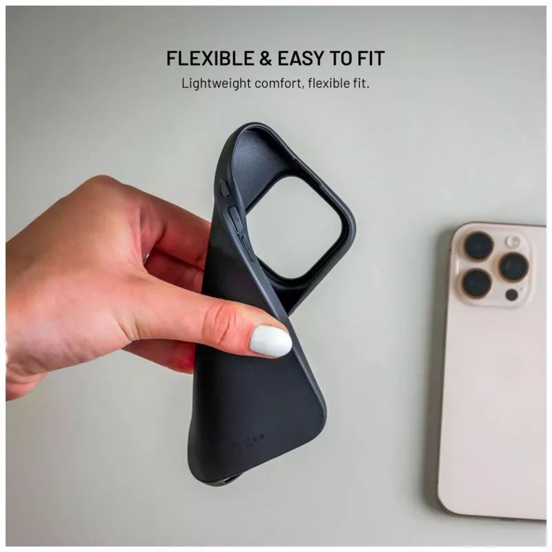 Fixed Story zadný kryt pre Xiaomi Redmi Note 15 Pro 5G - pogumovaný - čierny