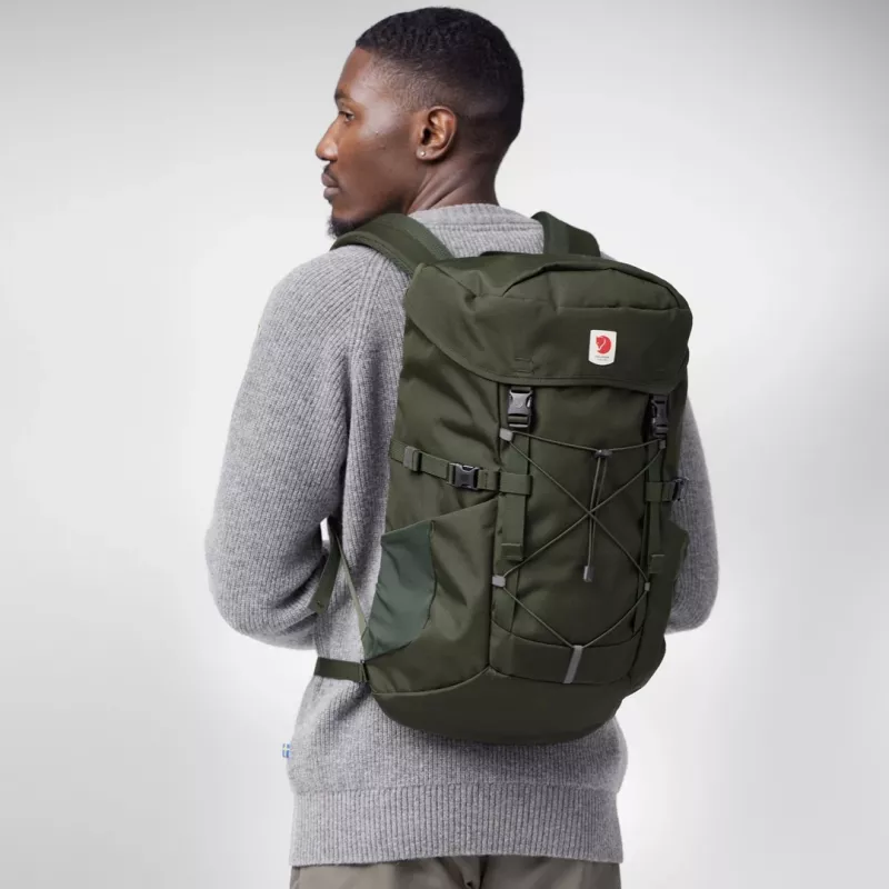 Fjällräven Skule Top 26 batoh zelený Oxford recyklovaný polyester