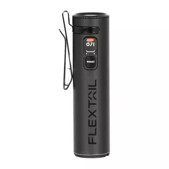 Flextail ZERO 1200 baterka, 1200 lúmenov, IPX7, USB-C nabíjateľná, čierna
