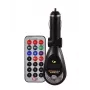 FM vysielač CMP05 s diaľkovým ovládaním, USB slot, MicroUSB, slot na SD/TF karty, 87,5-108 MHz, 12V/24V, čierny