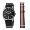 FOLLI FOLLIE MAN WF14T001SDNN 42 mm analógové quartz hodinky čierna koža