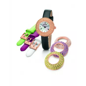 FOLLI FOLLIE dámske hodinky WF0B055SPS 30 mm oceľ strieborná biely ciferník