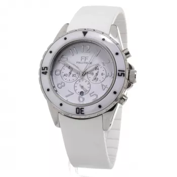 Folli Follie dámske Dynasty quartz analógové hodinky WF8T031ZEW 45 mm biela koža