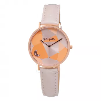 Folli Follie dámske hodinky WF19R016SSGPI 31,5 mm nerezová oceľ quartz analógové ružový ciferník