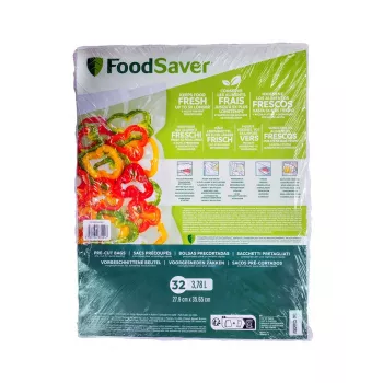 FoodSaver Macom 3201 obdĺžniková sada na uchovávanie potravín s dávkovačom, 32-dielna, biela/číra