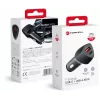 Forcell Carbon CC50-1A1C 38W auto nabíjačka USB-C PD 3.0 + USB-A QC 3.0 čierna