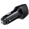 Forcell Carbon CC50-1A1C 38W auto nabíjačka USB-C PD 3.0 + USB-A QC 3.0 čierna