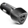 Forcell Carbon CC50-1A1C 38W auto nabíjačka USB-C PD 3.0 + USB-A QC 3.0 čierna