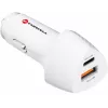 Forcell Carbon CC50-1A1C 38W USB-C PD + USB-A QC 3.0 auto nabíjačka - biela