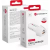 Forcell Carbon CC50-1A1C 38W USB-C PD + USB-A QC 3.0 auto nabíjačka - biela