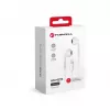 Forcell F-Audio HR-ME25 Lightning in-ear slúchadlá s mikrofónom a diaľkovým ovládaním, biele