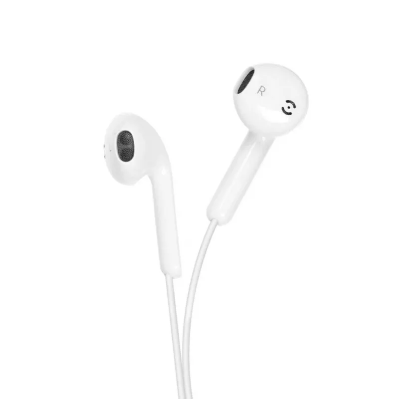 Forcell F-Audio HR-ME25 Lightning in-ear slúchadlá s mikrofónom a diaľkovým ovládaním, biele