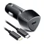 Forcell F-Energy Carbon autonabíjačka USB-C QC3.0 PD 20W s káblom USB-C na Lightning CC50-1C čierna