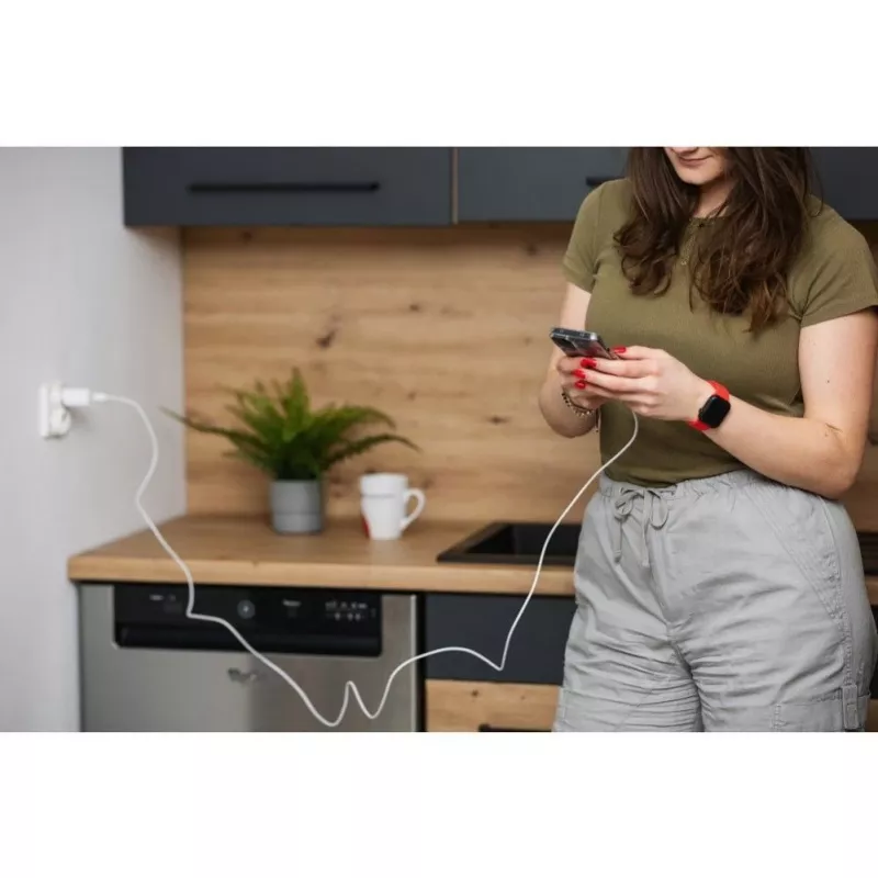 Forcell F-Energy kábel USB-C na USB-C QC4.0 PD 5A 100W 3m biely C339