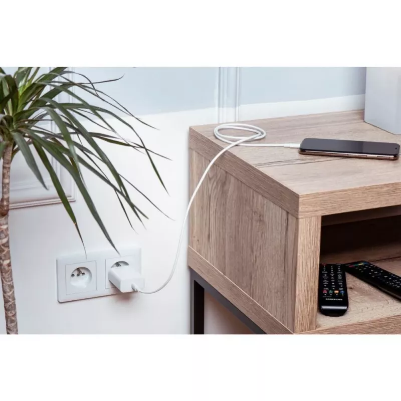 Forcell F-Energy kábel USB-C na USB-C QC4.0 PD 5A 100W 3m biely C339