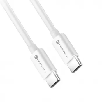 Forcell F-Energy kábel USB-C na USB-C QC4.0 PD 5A 100W 3m biela C339