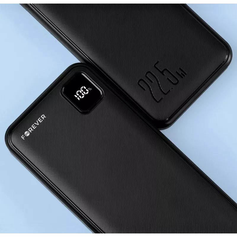 Forever Power Bank TB-300L PD QC 22.5W 20000 mAh čierna