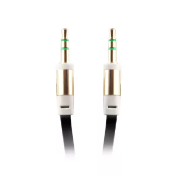 FOREVER univerzálny AUX kábel 3,5 mm jack na jack, 1 m, čierny
