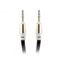 FOREVER univerzálny AUX kábel 3,5 mm jack na jack, 1 m, čierny