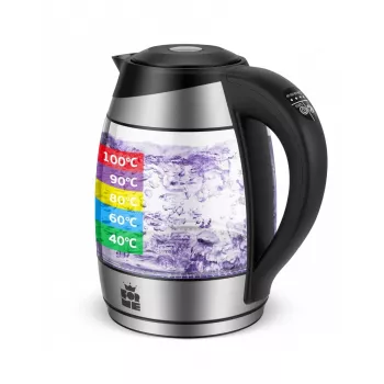 ForMe FKG-458 bezdrôtová rýchlovarná kanvica 1,8 L nerez / čierna