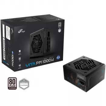 Fortron VITA PM 1000W čierny, 1x 12-pin High Power GPU, 4x PCIe, 1000 Watt