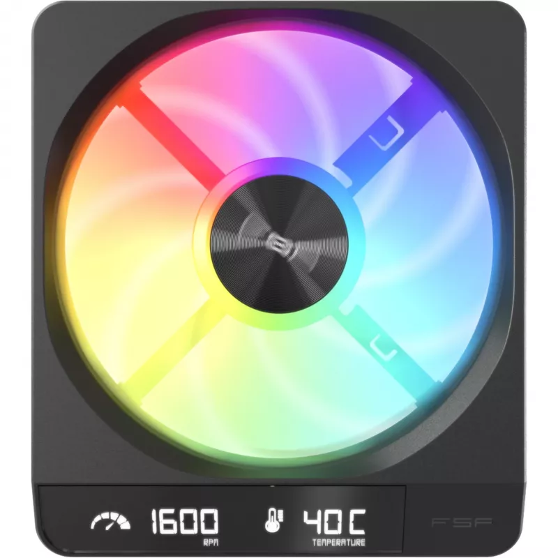 Fortron ZENFAN 120 Black 120 mm ventilátor do skrine