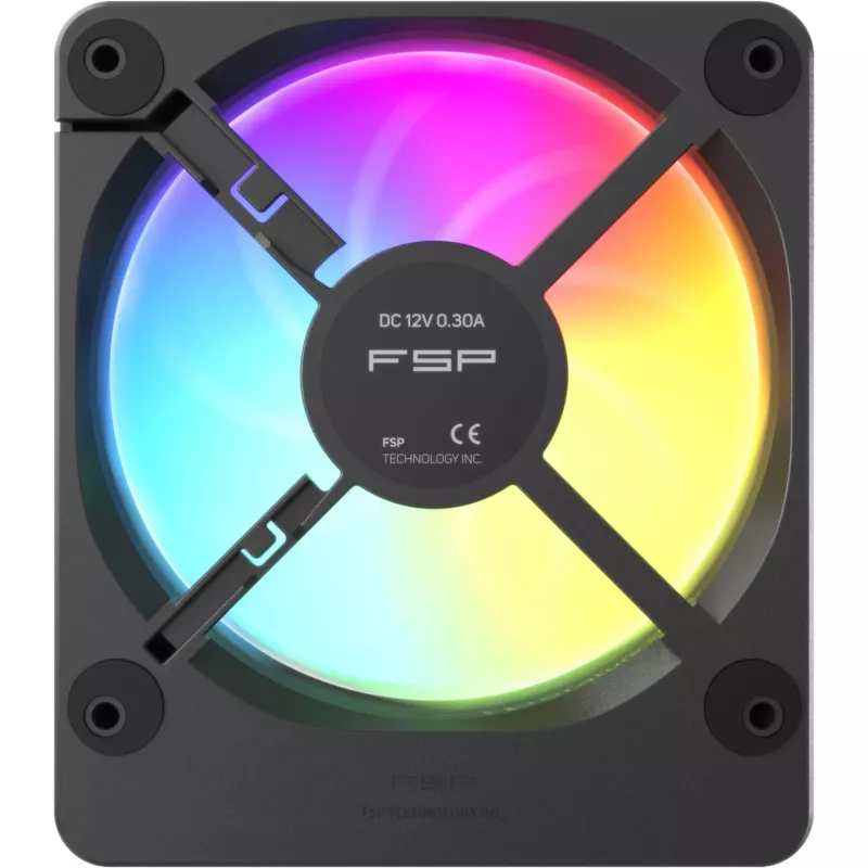 Fortron ZENFAN 120 Black 120 mm ventilátor do skrine