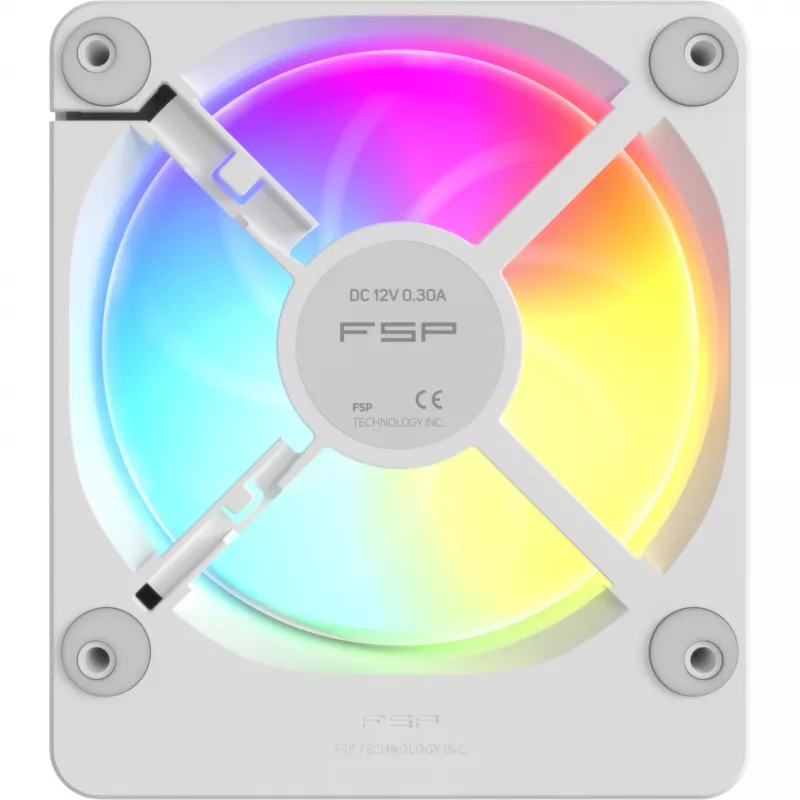 Fortron ZENFAN 120 White 120mm PWM ARGB ventilátor