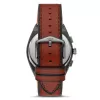 Fossil FS5799 pánske minimalistické quartz hodinky 44mm čierna koža