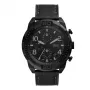 Fossil FS5874 pánske hodinky s modrým ciferníkom a hnedým koženým remienkom 42 mm