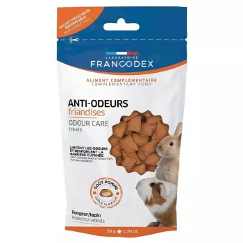 FRANCODEX Anti-odeurs maškrty pre hlodavce a králiky - 50g