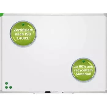 Franken u-act!line magnetická tabuľa 400 x 300 mm, lakovaná oceľ, strieborný eloxovaný hliníkový rám, nástenná montáž, vrátane držiaka na pero SC913040