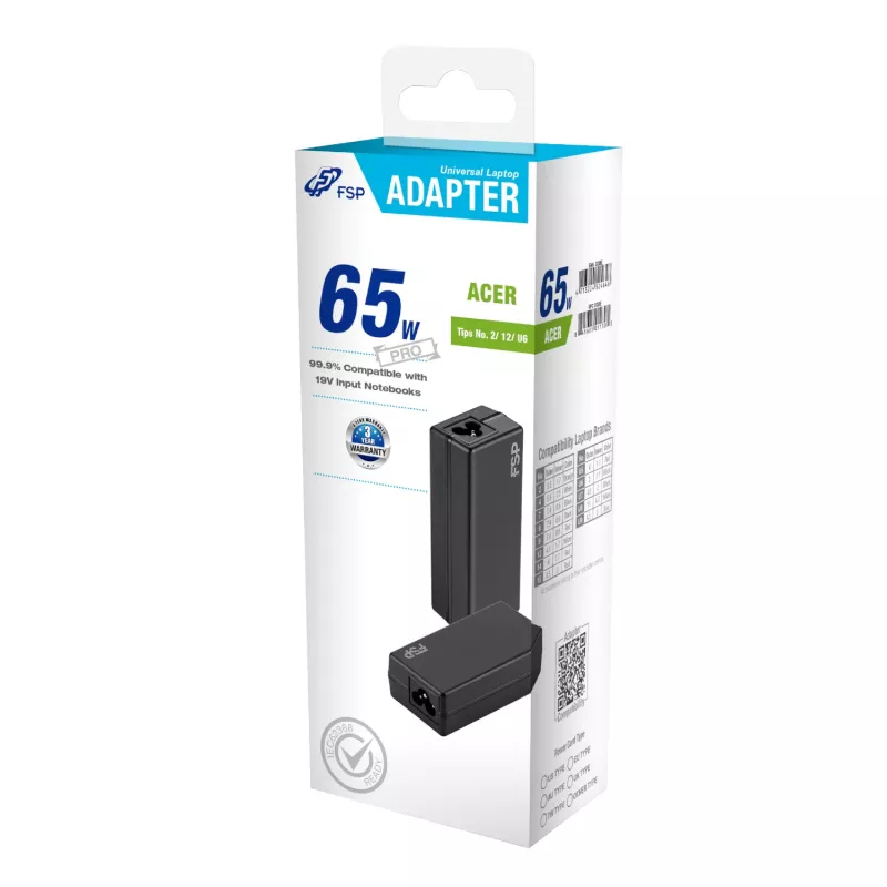 FSP PRO 65W Univerzálny adaptér pre notebook – Acer